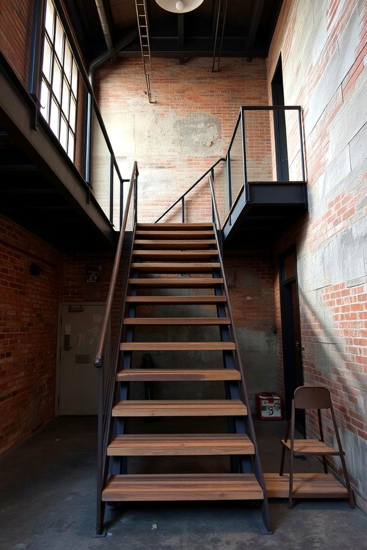 Industrial Inspired Open Staircases - 22 Open Staircase Ideas