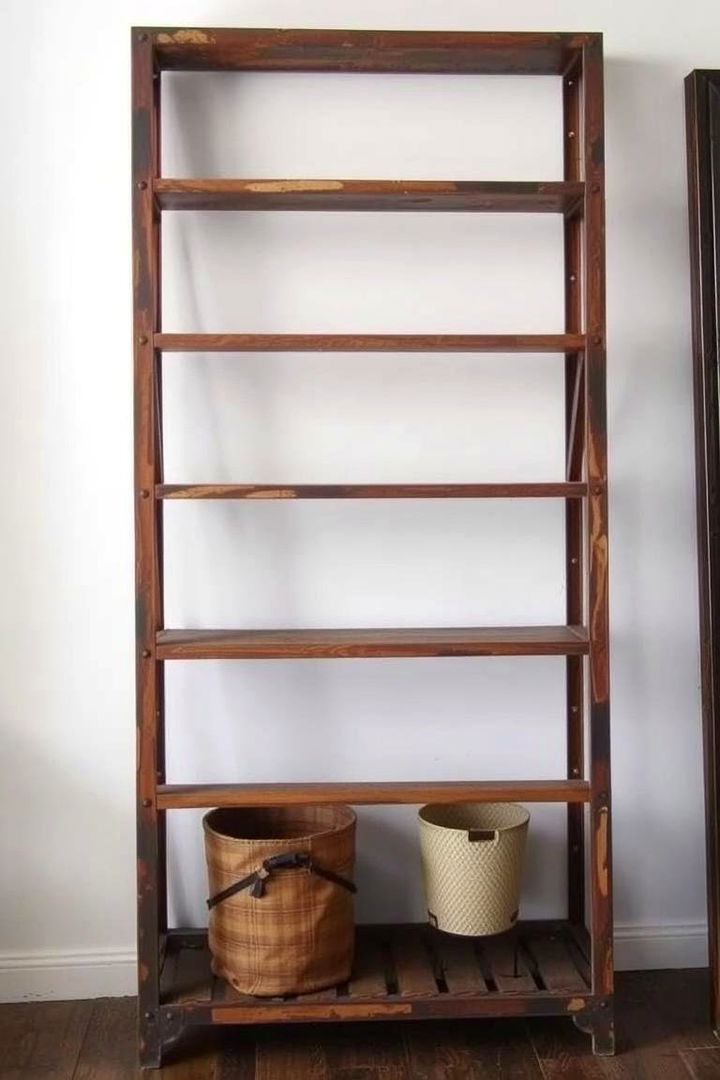 Industrial Ladder Storage for Decor - 22 Ladder Storage Ideas