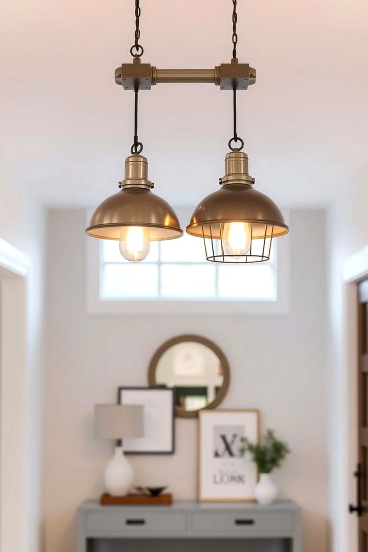 Industrial Lighting Fixtures - 22 Scandinavian Entryway Ideas