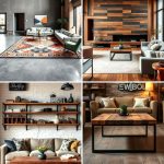 Industrial Living Room Designs with Exposed Structural Details