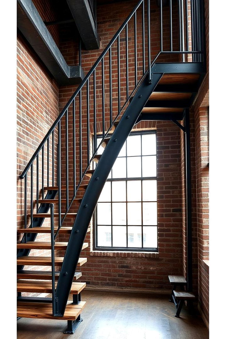 Industrial Loft style Staircase - 22 Staircase Ideas