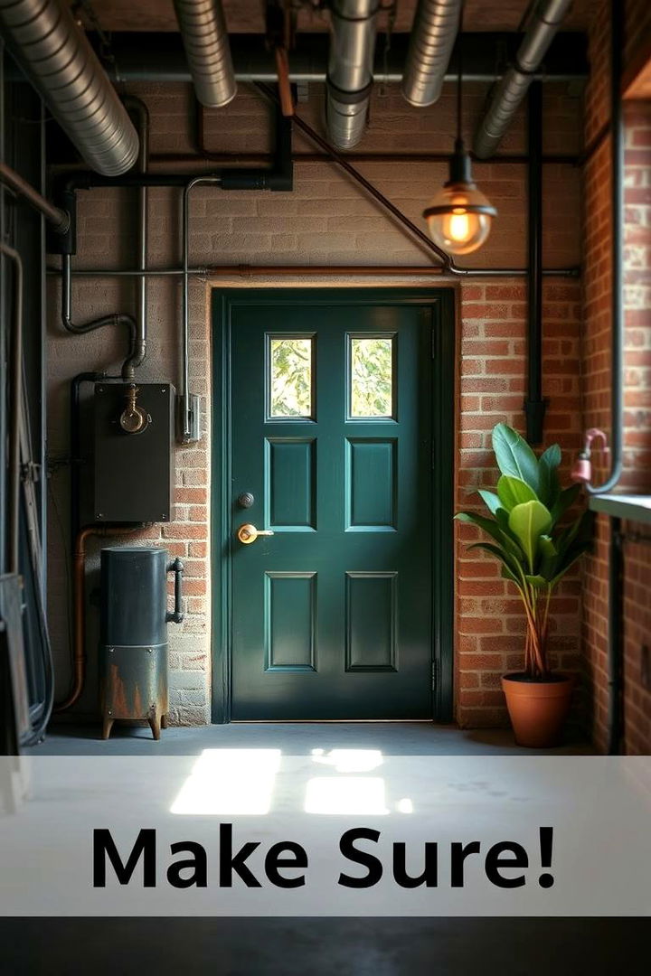 Industrial Meets Nature - 22 Dark Green Front Door Ideas