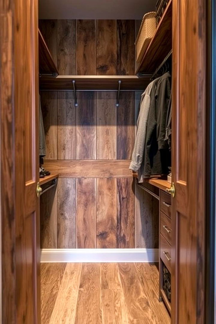 Industrial Meets Rustic Fusion - 22 Rustic Closet Ideas