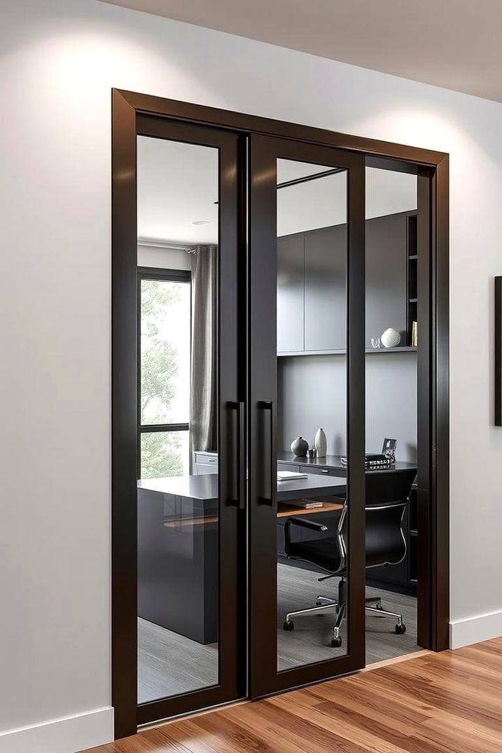 Industrial Metal Doors for a Modern Vibe - 22 Home Office Door Ideas