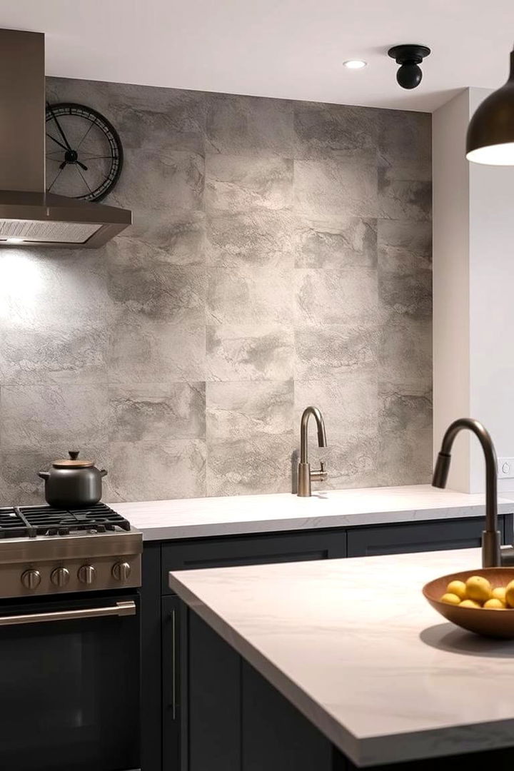 Industrial Microcement Backsplashes - 22 Microcement Kitchen Ideas