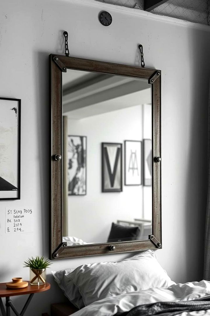 Industrial Mirror - 22 Bedroom Mirror Ideas