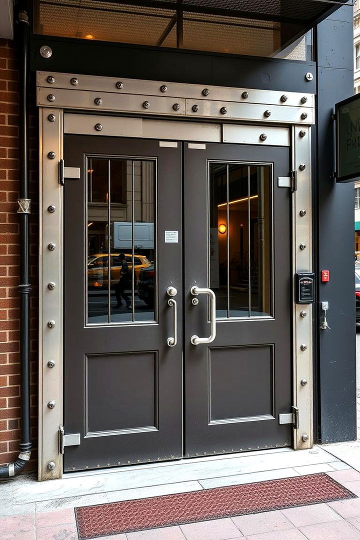 Industrial Modern - 22 Double Front Door Ideas
