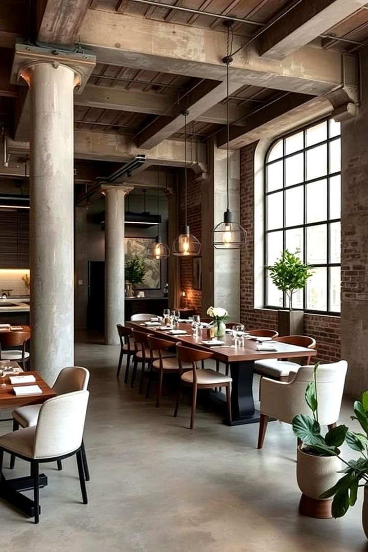 Industrial Neutrals - 22 Neutral Dining Room Ideas