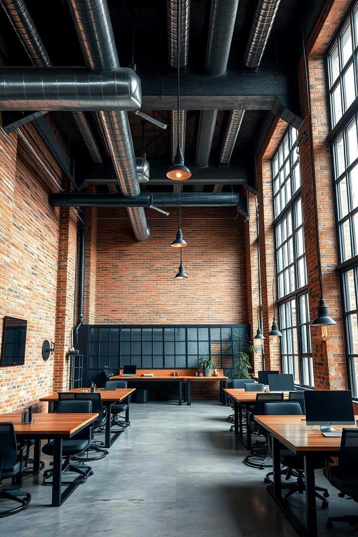 Industrial Office Vibe - 22 Office Interior Design Ideas