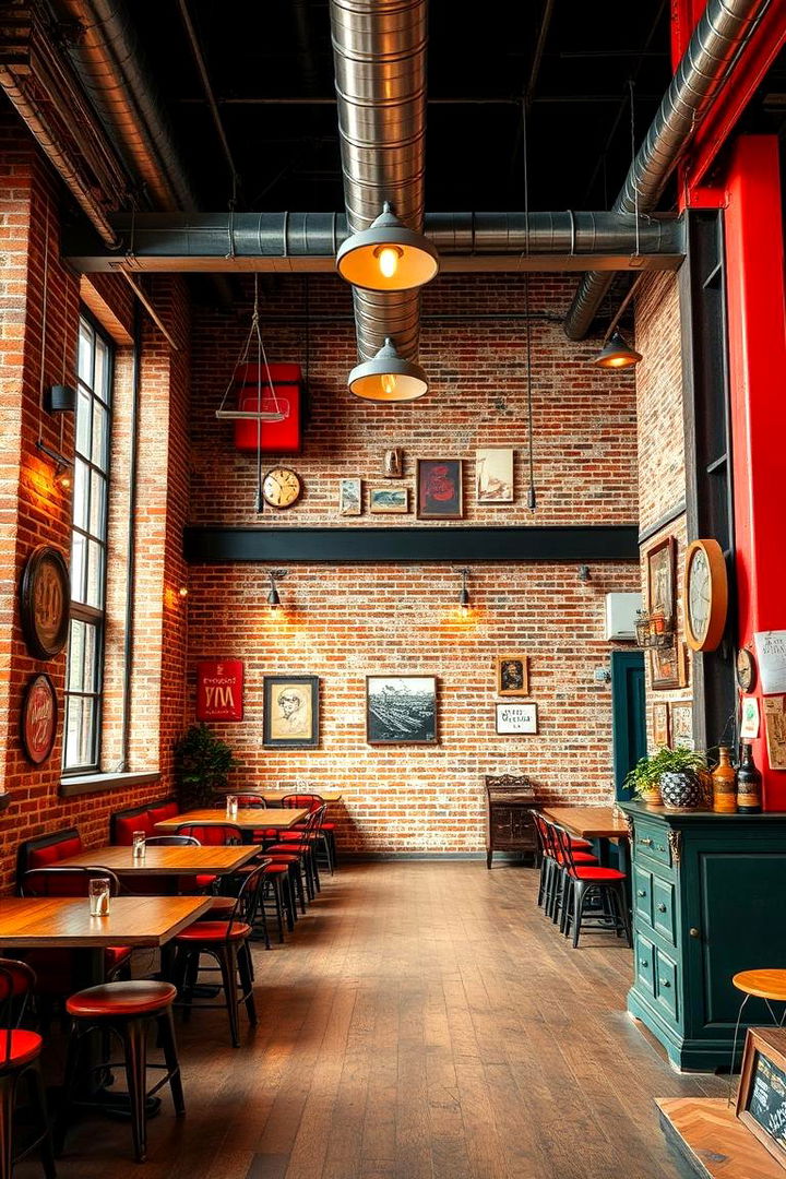 Industrial Retro Charm - 22 Red and Black Bedroom Ideas