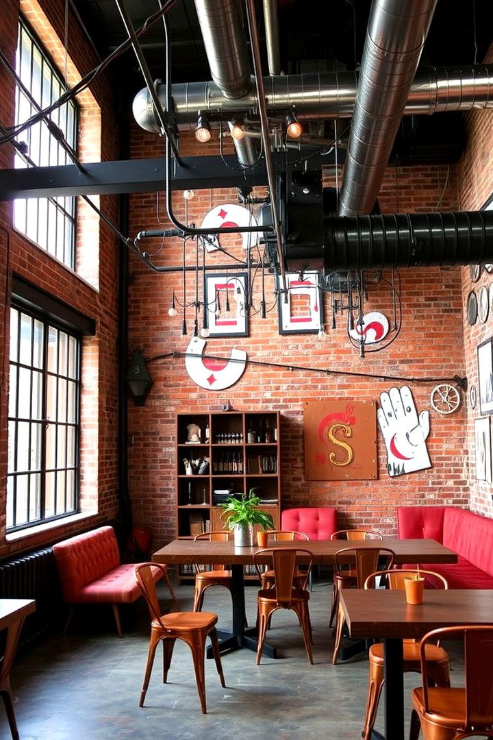 Industrial Rust Accents - 22 Rust Bedroom Ideas