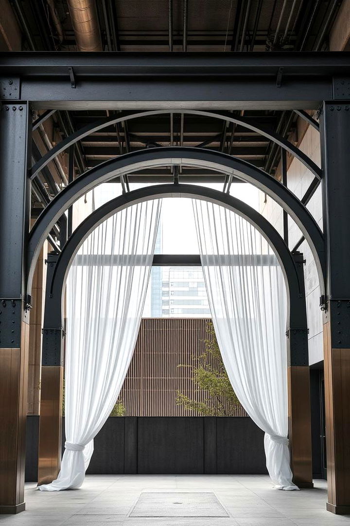 Industrial Steel Arch - 22 Wedding Arch Ideas