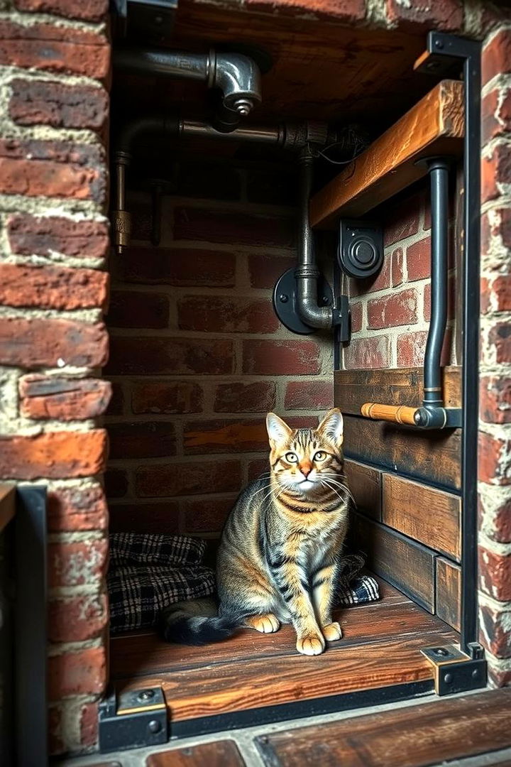 Industrial Style Cat Den - 22 Cat Room Ideas
