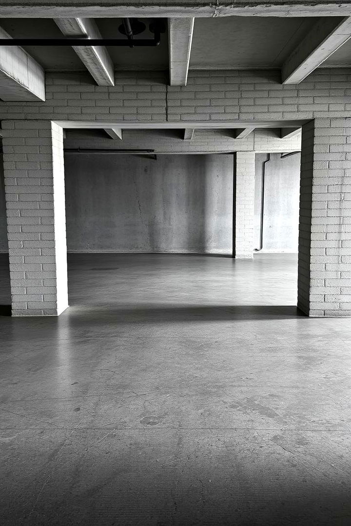 Industrial Style Concrete Floors - 22 Concrete Basement Floor Ideas