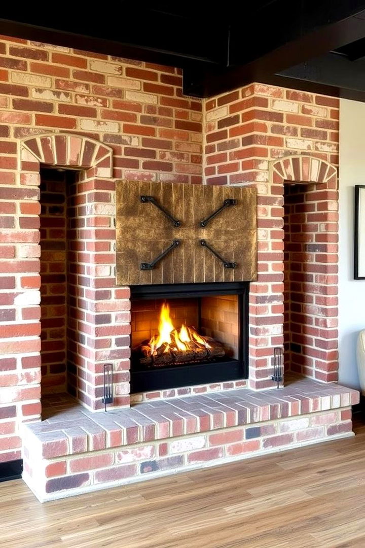 Industrial Style Corner Gas Fireplace - 22 Corner Gas Fireplace Ideas