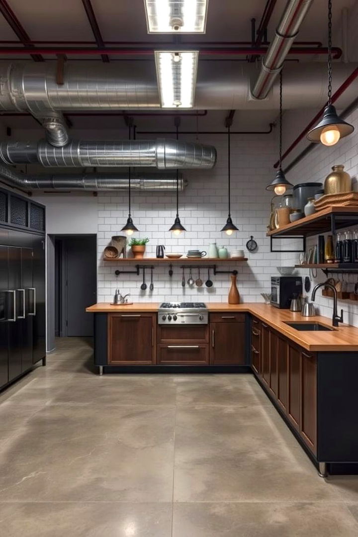 Industrial Style Elements - 22 Office Kitchen Ideas