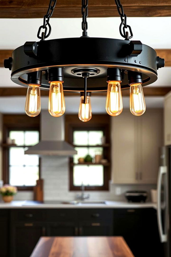 Industrial Style Fixtures - 22 Kitchen Island Lighting Ideas