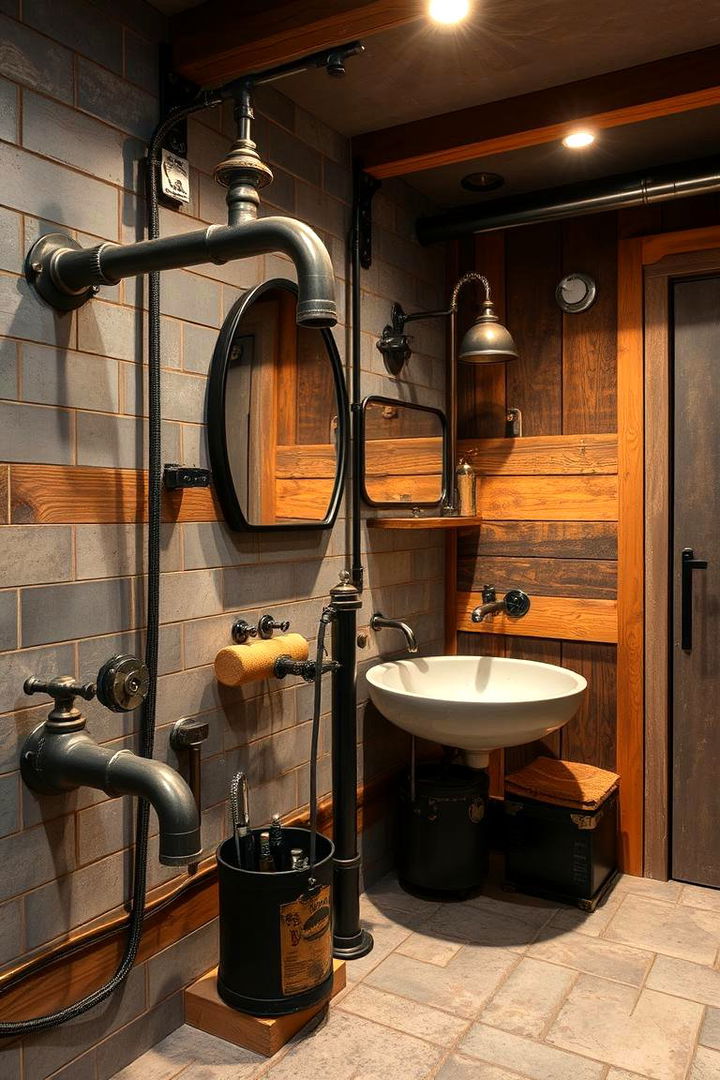 Industrial Style Fixtures - 22 Bathroom Furniture Ideas