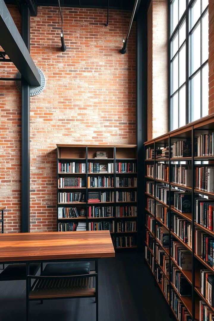 Industrial Style Library - 22 Home Library Ideas