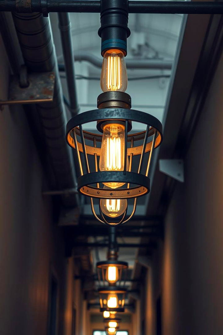 Industrial Style Lights - 22 Hallway Lighting Ideas