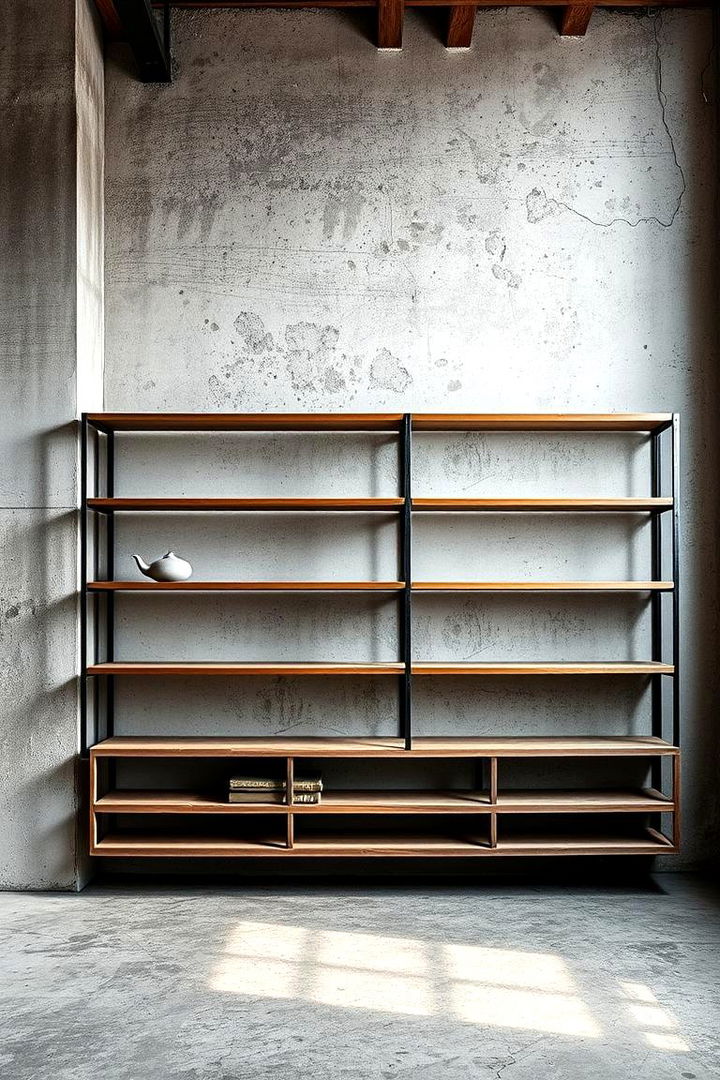 Industrial Style Shelves - 22 Floating Shelves Ideas