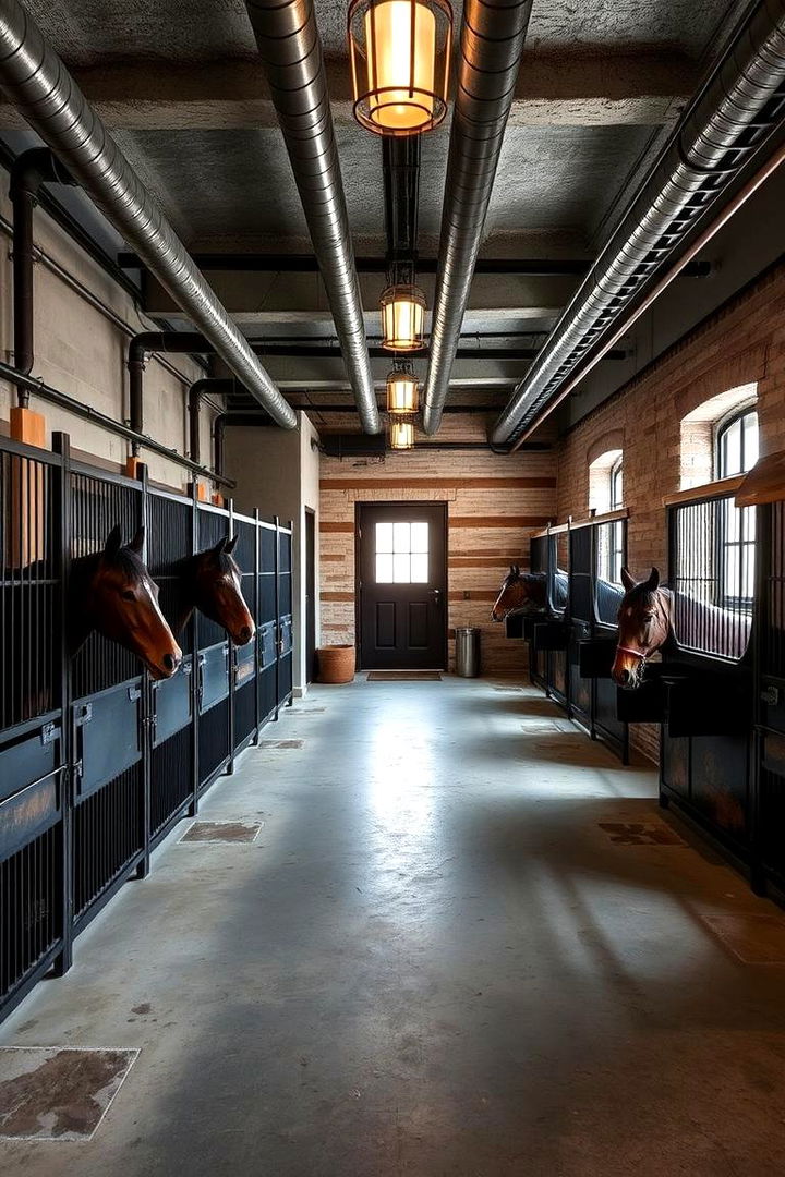 Industrial Style Tack Room - 22 Tack Room Ideas