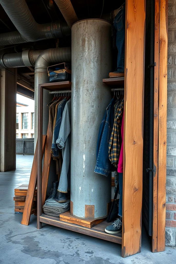 Industrial Style Wardrobe Designs - 22 Built-in Wardrobes Ideas