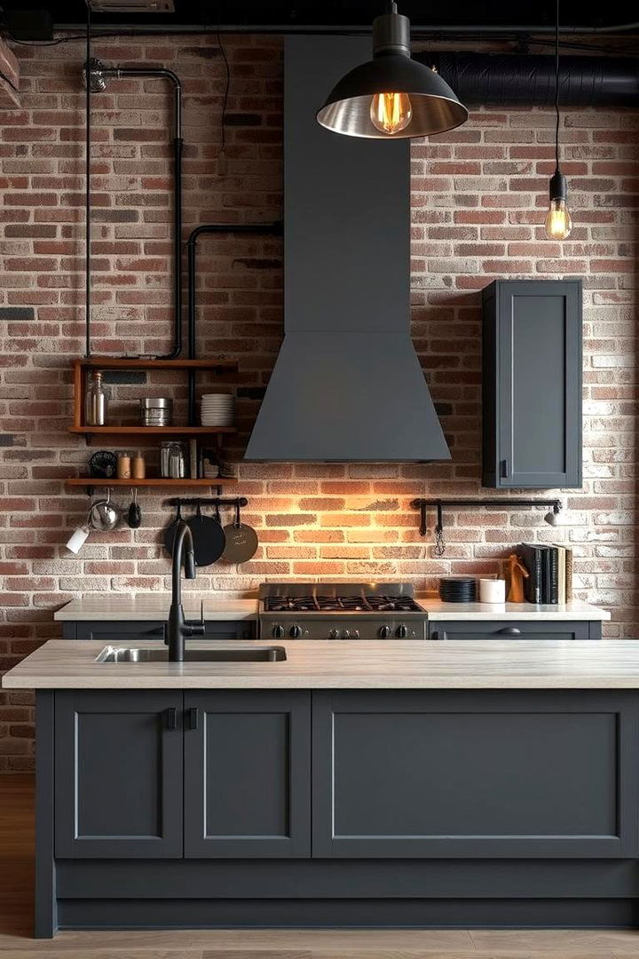 Industrial Touch with Gray Hues - 22 Gray Kitchens