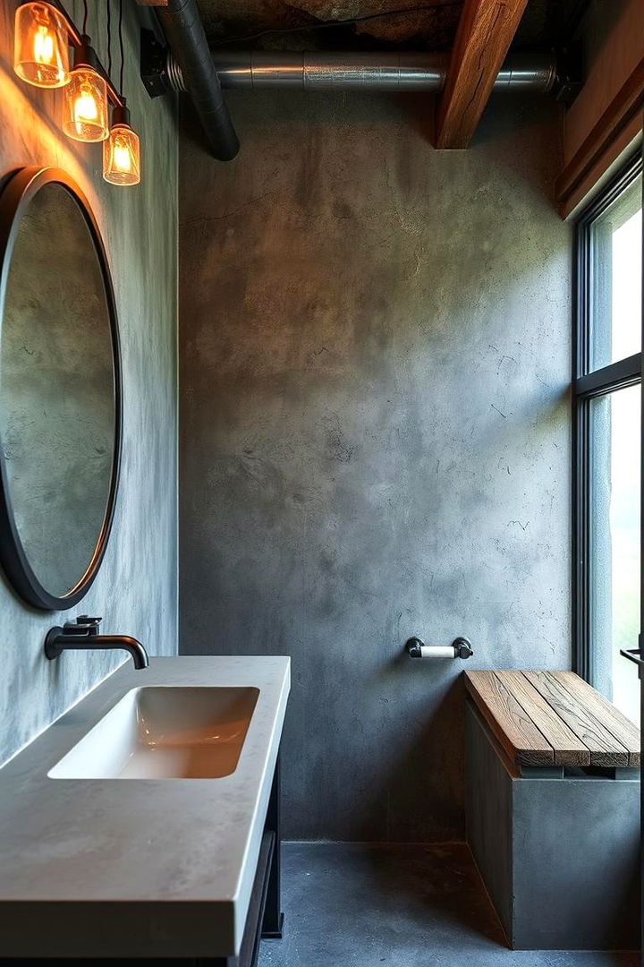 Industrial Touches - 22 Aesthetic Bathroom Ideas