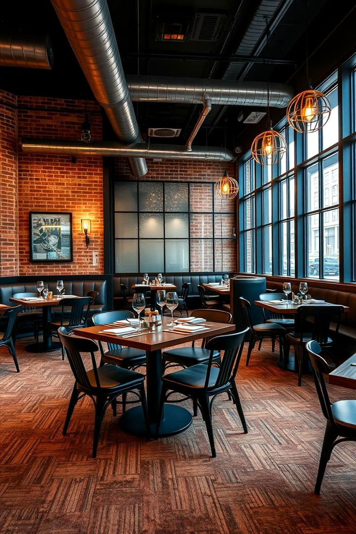 Industrial Urban Edge - 22 Carpeted Dining Room Ideas