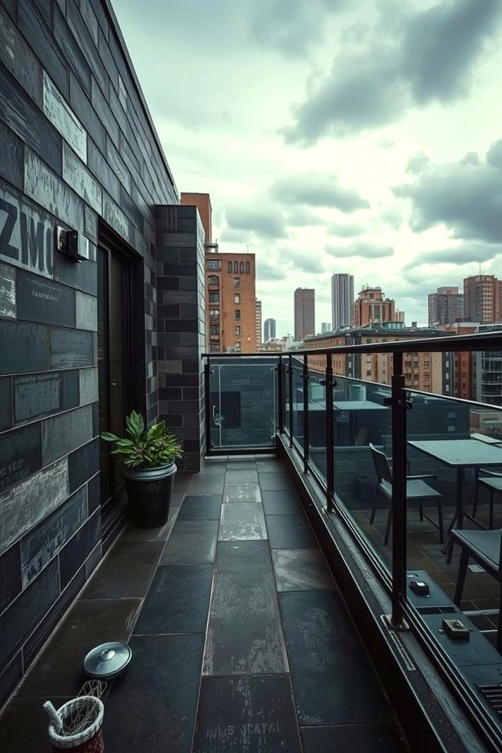 Industrial Urban Grunge - 22 Balcony Tiles Ideas