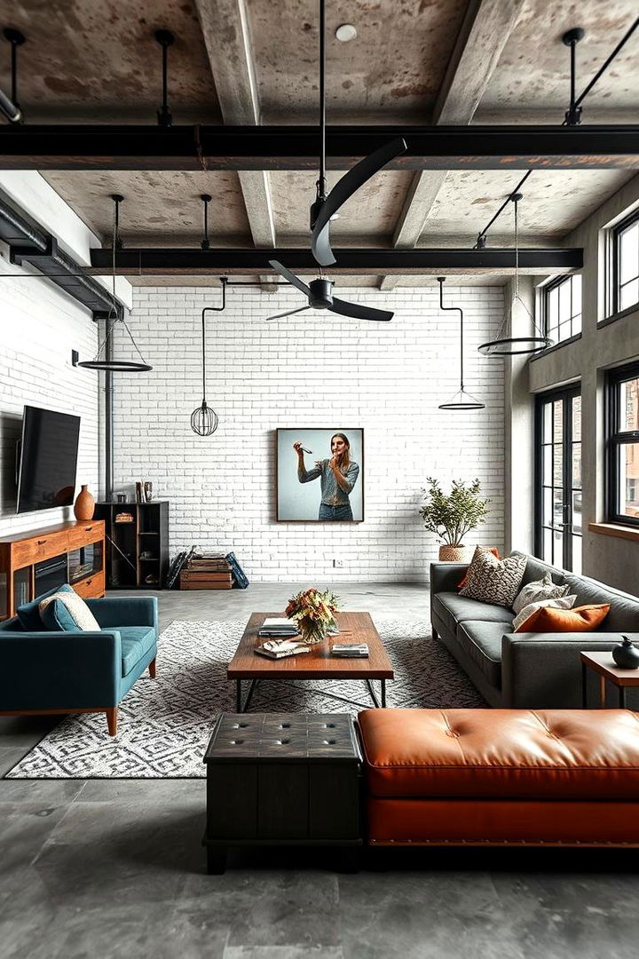 Industrial Urban Shiplap Vibes - 22 Shiplap Living Room Ideas