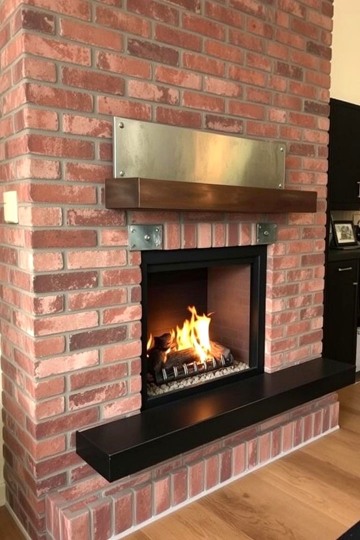 Industrial Urban Styling - 22 Gas Fireplace Ideas