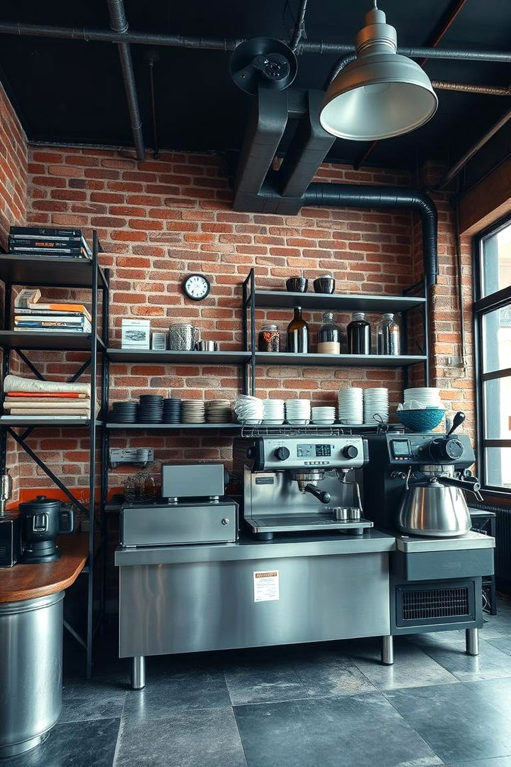 Industrial Vibe Station - 22 Coffee Station Ideas
