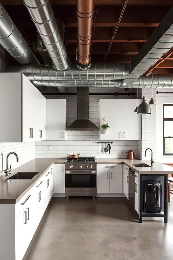 Industrial White Kitchen Styling - 22 Kitchen With White Appliances Ideas