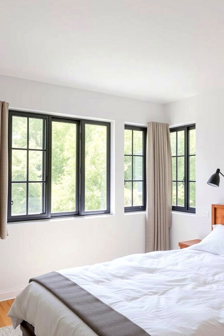 Industrial Window Treatments - 22 Industrial Bedroom Ideas