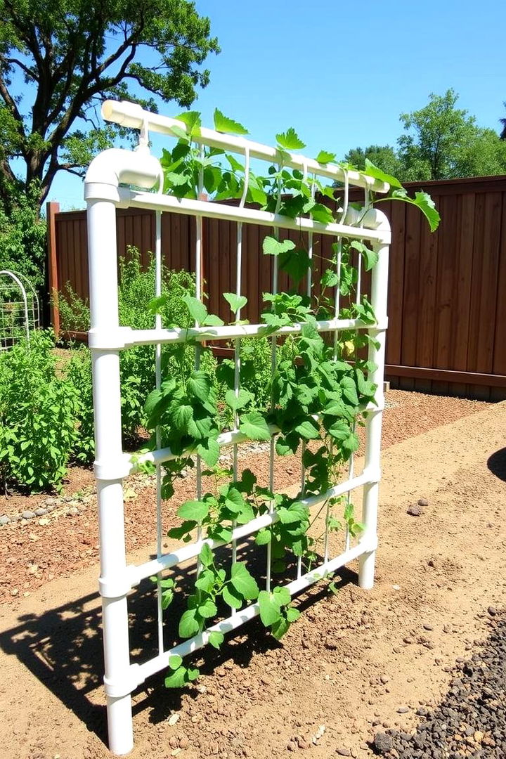 Inexpensive PVC Trellis Solution - 22 Garden Trellis Ideas