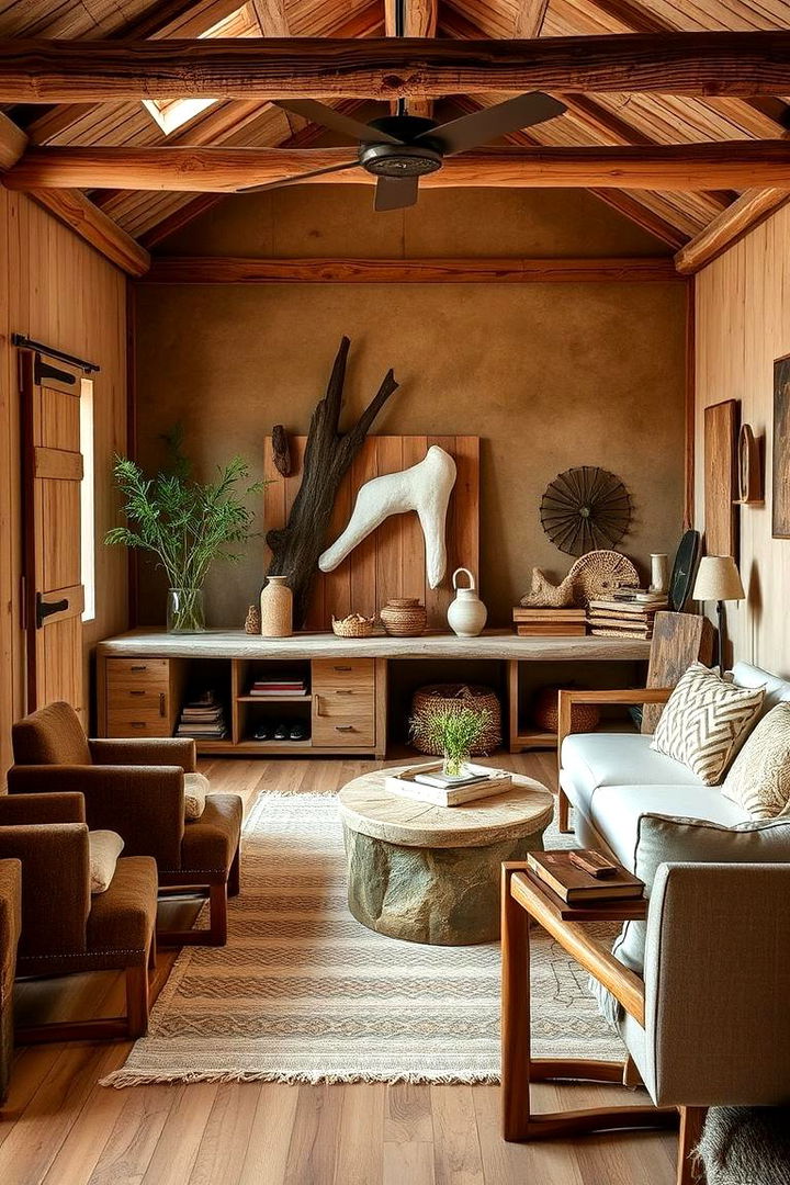 Infusing Personalized Natural Details - 22 Organic Modern Living Room Design Ideas
