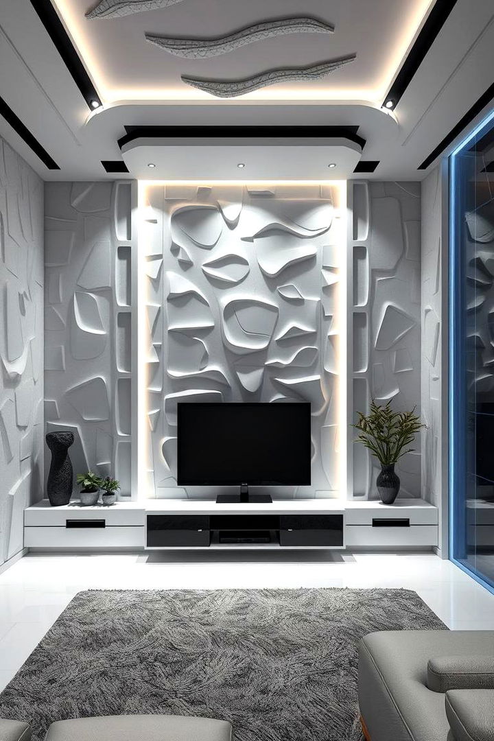Innovative 3D Wall Panels - 22 Tv Accent Wall Ideas