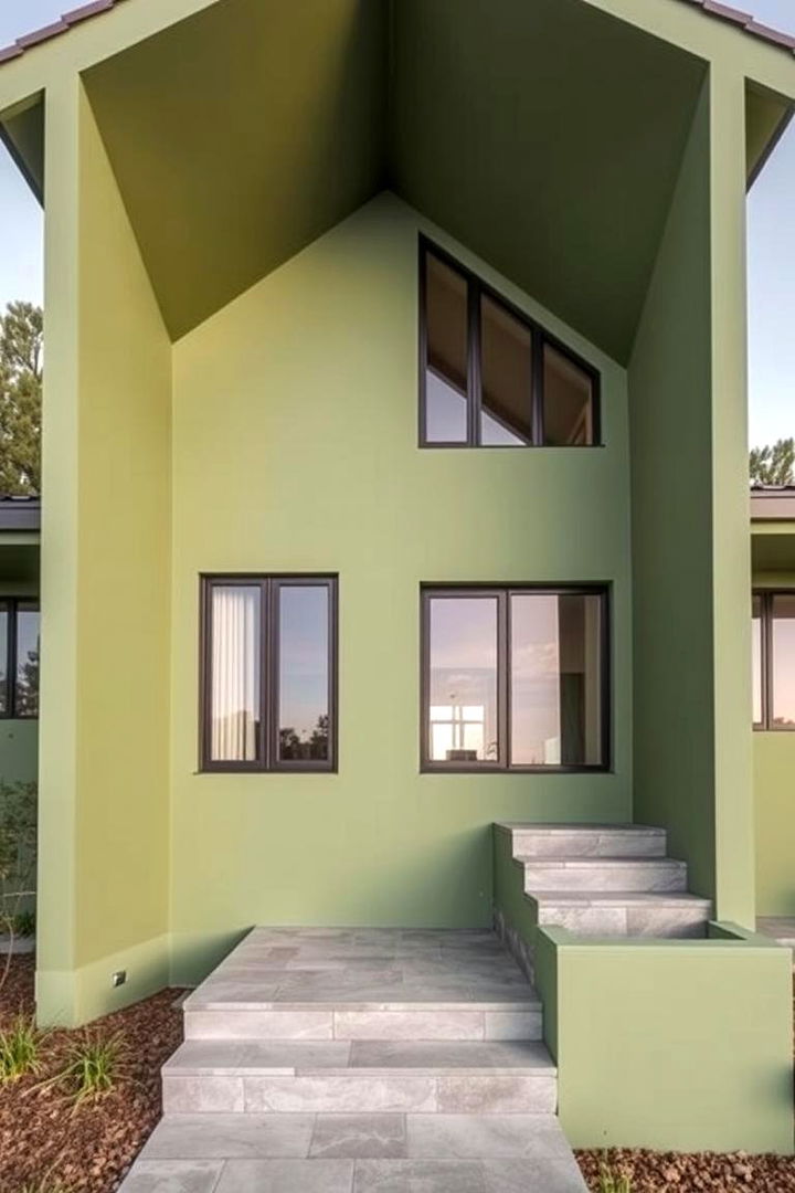 Innovative Architectural Shapes - 22 Sage Green House Exterior Ideas