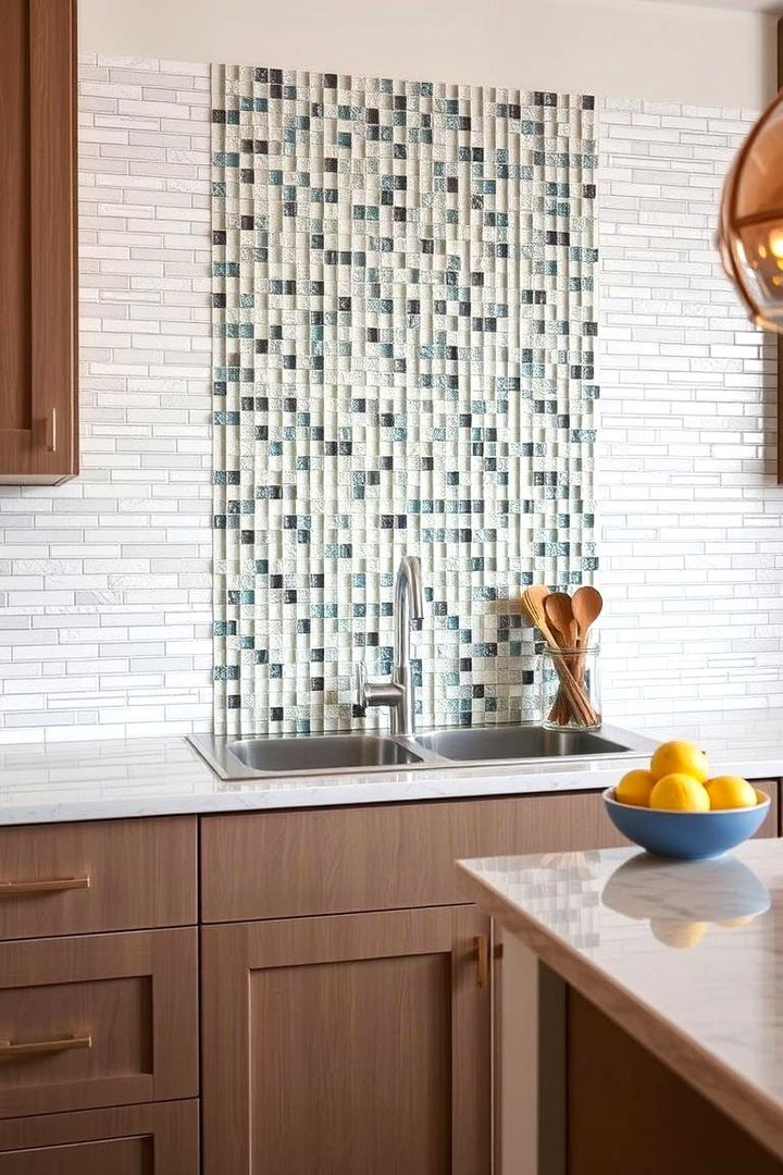 Innovative Backsplash Creativity - 22 One Wall Kitchen Ideas