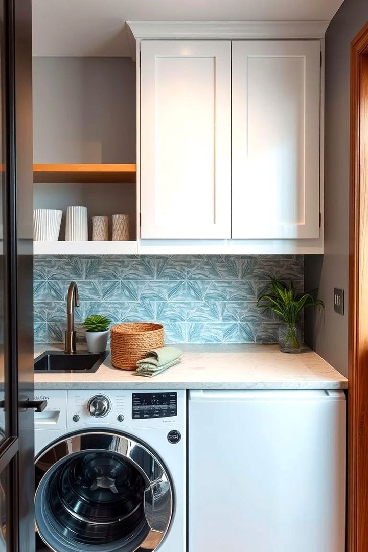 Innovative Backsplash Designs - 22 Modern Laundry Room Ideas