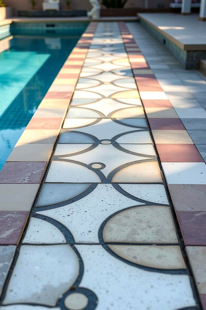 Innovative Bespoke Patterns - 22 Pool Walkway Ideas