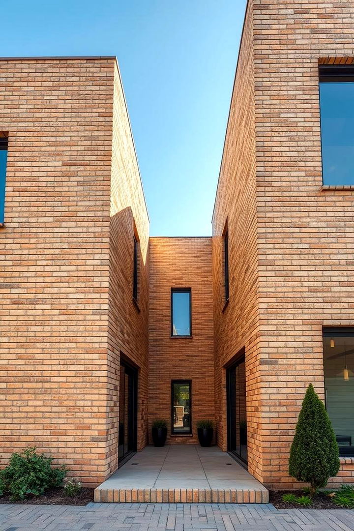 Innovative Brick Patterns - 22 Beige Brick Exterior Home Ideas