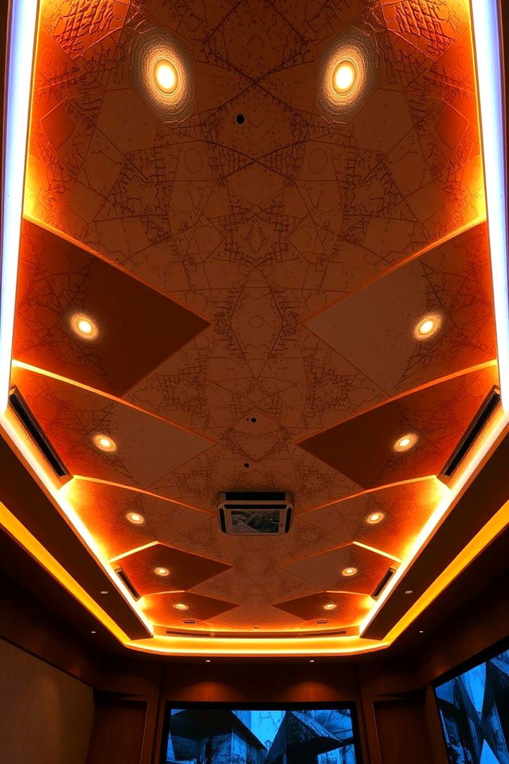 Innovative Ceiling Designs - 22 Small Media Room Ideas