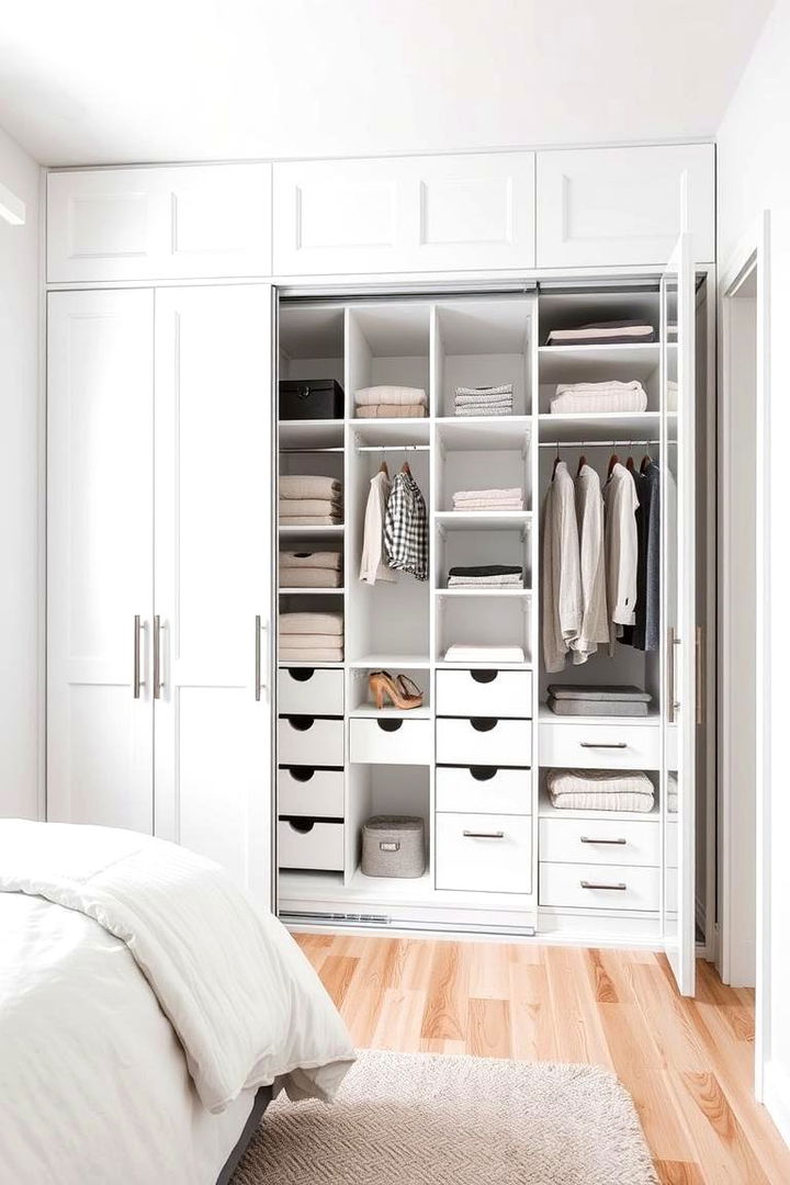 Innovative Closet Solutions - 22 Small White Bedroom Ideas