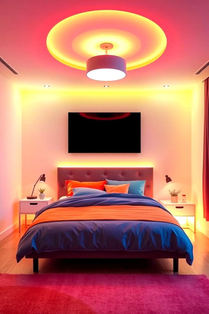 Innovative Color Therapy Lighting - 22 Bedroom Lighting Ideas