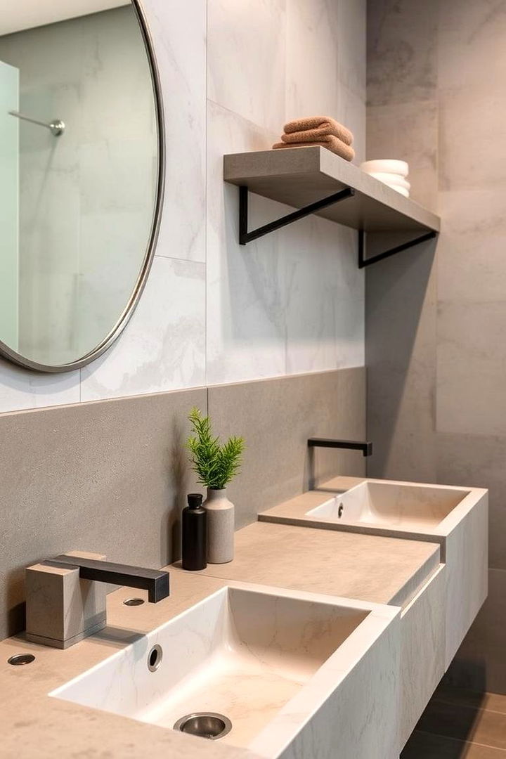 Innovative Concrete Fixtures - 22 Concrete Bathroom Ideas
