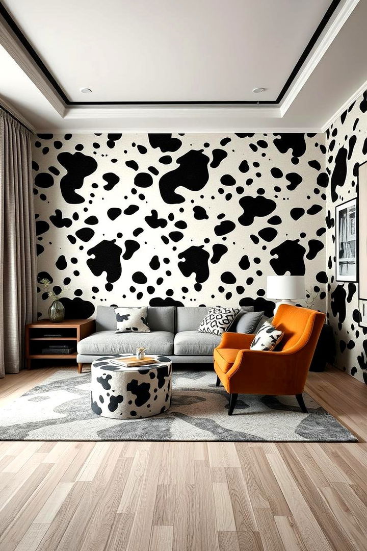 Innovative Cow Print Wallpaper Options - 22 Cow Print Room Decor Ideas
