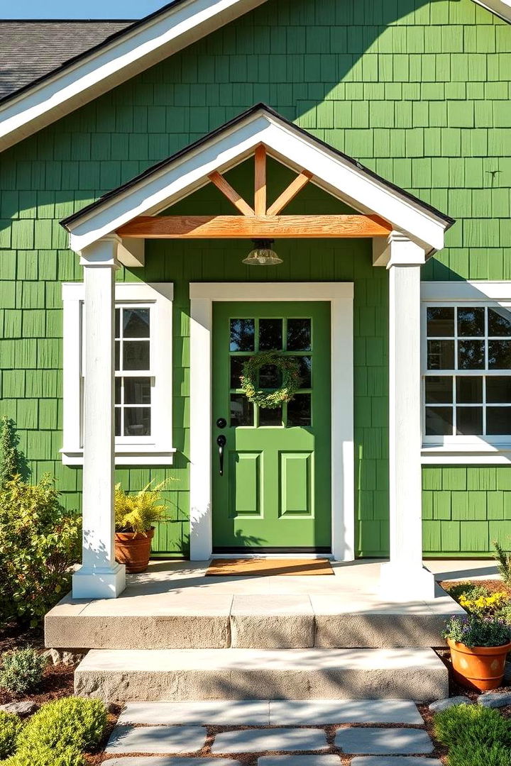 Innovative Eco Friendly Paint Choices - 22 Farmhouse Green Exterior Home Ideas